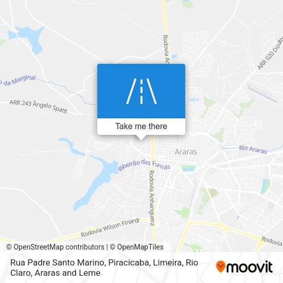 Rua Padre Santo Marino map