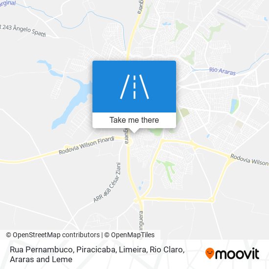 Rua Pernambuco map