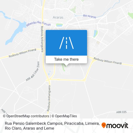 Rua Persio Galembeck Campos map