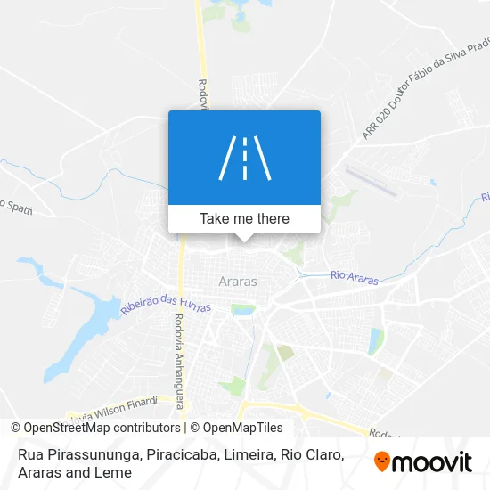 Rua Pirassununga map