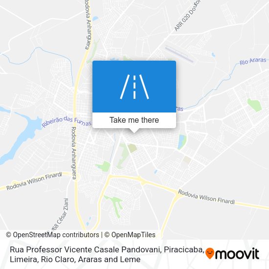 Rua Professor Vicente Casale Pandovani map