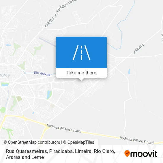 Rua Quaresmeiras map