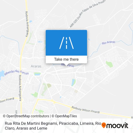 Rua Rita De Martini Begnami map