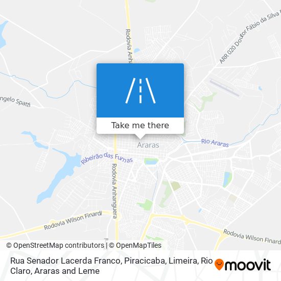 Rua Senador Lacerda Franco map