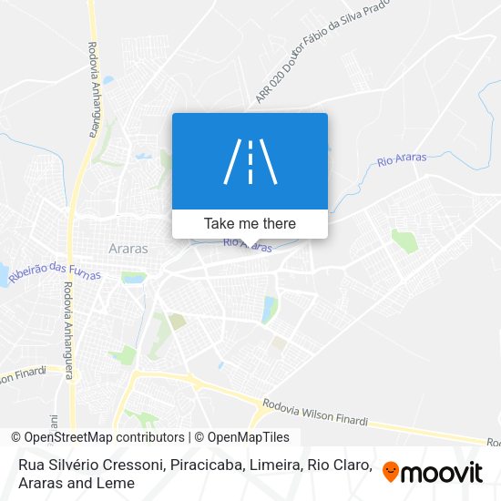 Rua Silvério Cressoni map