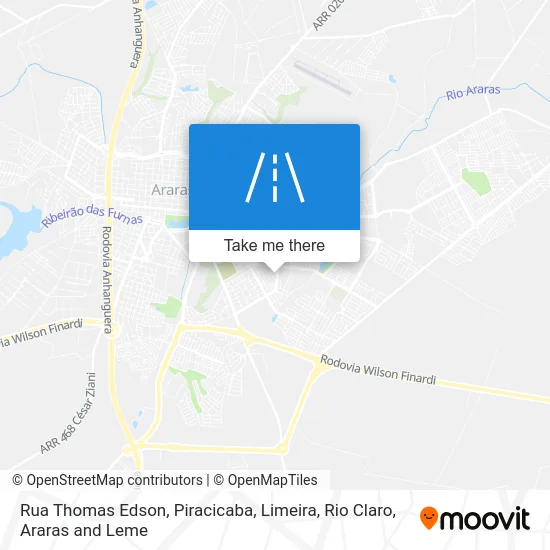 Rua Thomas Edson map