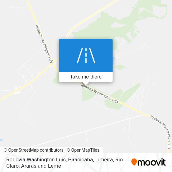 Rodovia Washington Luís map