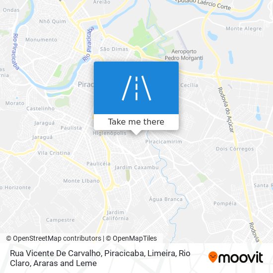 Mapa Rua Vicente De Carvalho