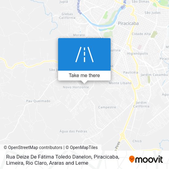 Rua Deize De Fátima Toledo Danelon map