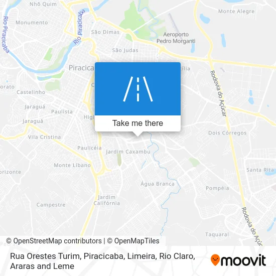 Rua Orestes Turim map