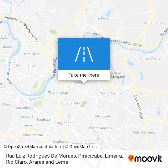 Mapa Rua Luiz Rodrigues De Moraes