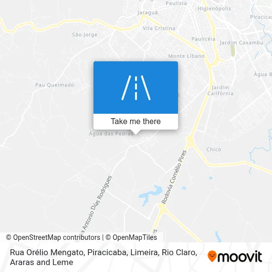 Rua Orélio Mengato map