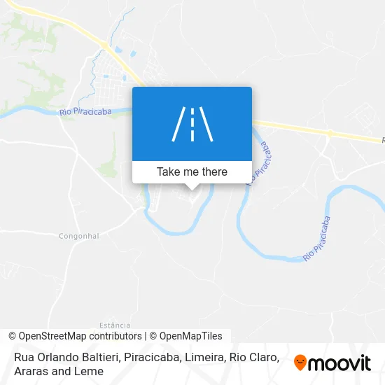 Rua Orlando Baltieri map