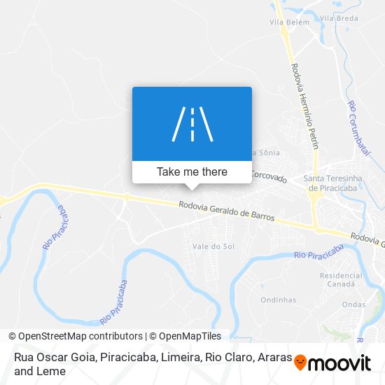 Mapa Rua Oscar Goia
