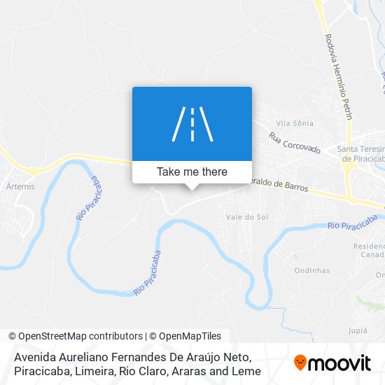 Mapa Avenida Aureliano Fernandes De Araújo Neto