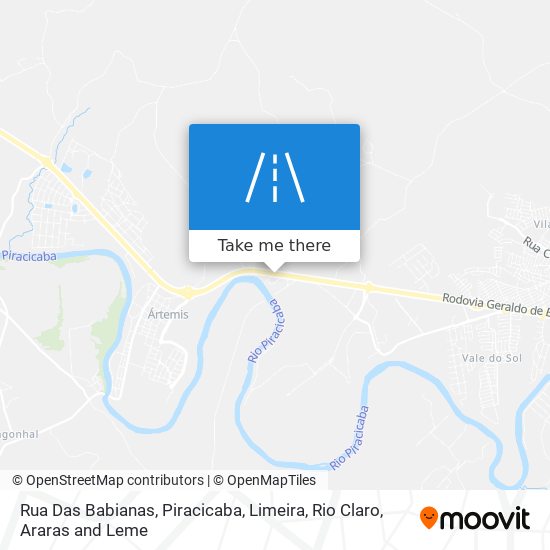 Rua Das Babianas map