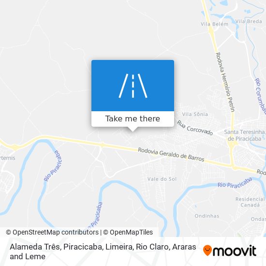 Mapa Alameda Três