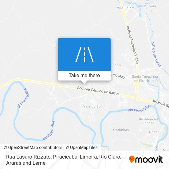 Rua Lasaro Rizzato map
