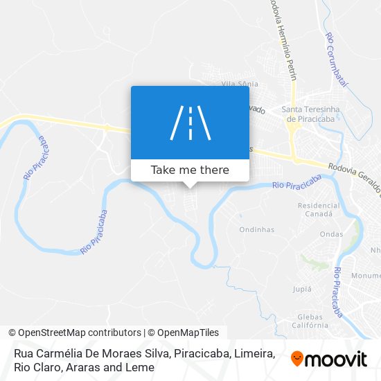 Mapa Rua Carmélia De Moraes Silva