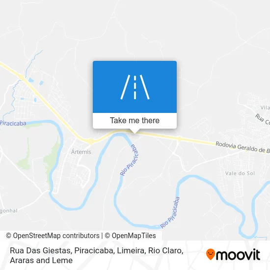 Rua Das Giestas map