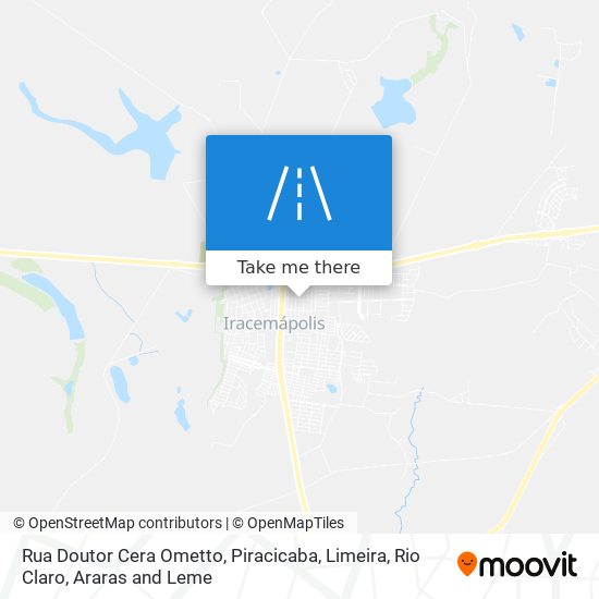 Rua Doutor Cera Ometto map