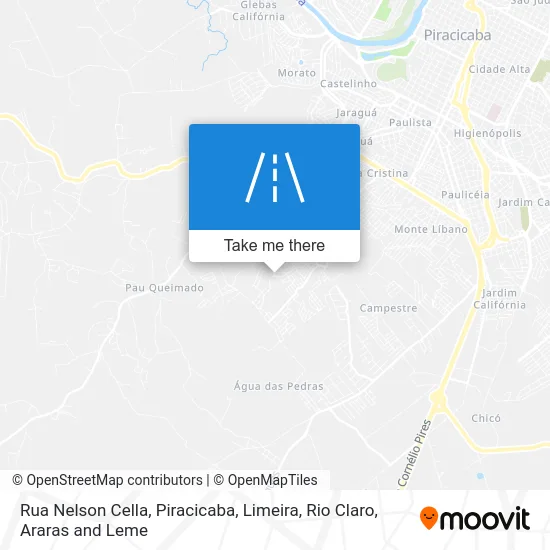 Rua Nelson Cella map