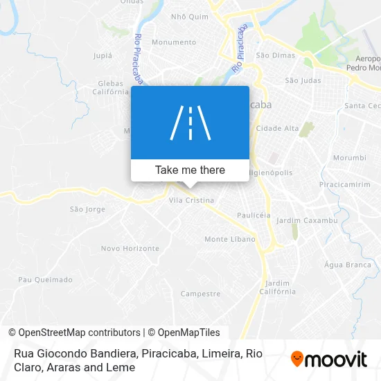 Rua Giocondo Bandiera map