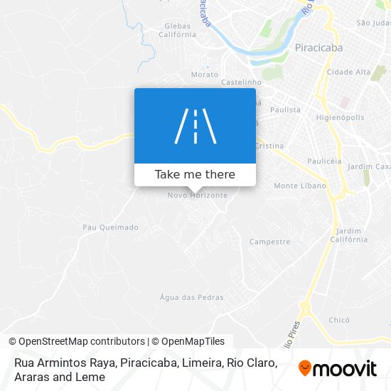 Mapa Rua Armintos Raya