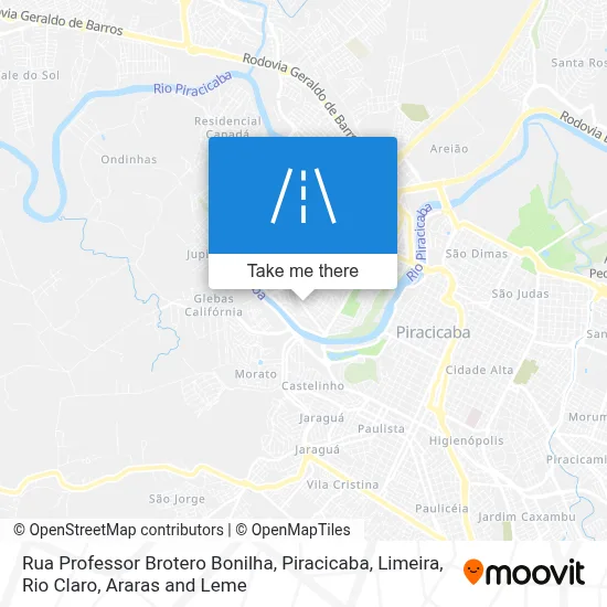 Rua Professor Brotero Bonilha map