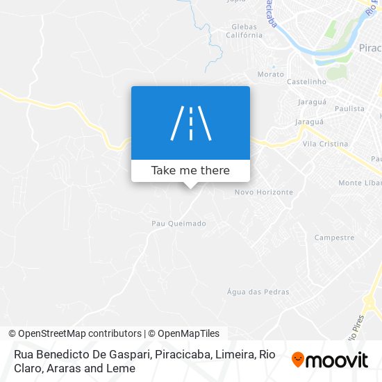 Mapa Rua Benedicto De Gaspari