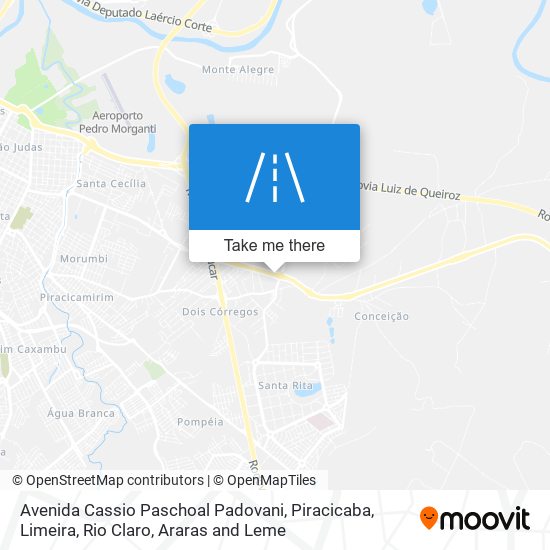 Avenida Cassio Paschoal Padovani map