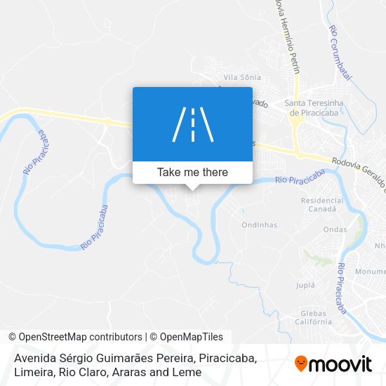 Avenida Sérgio Guimarães Pereira map
