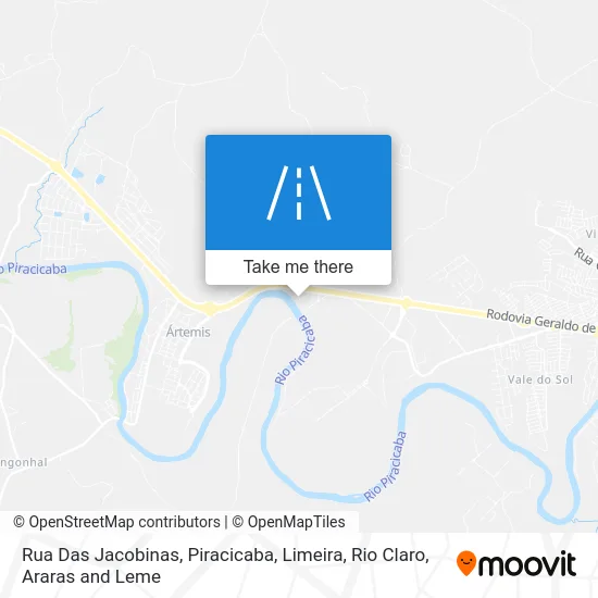 Rua Das Jacobinas map
