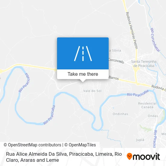 Rua Alice Almeida Da Silva map