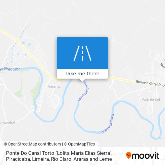 Mapa Ponte Do Canal Torto "Lolita Maria Elias Sierra"