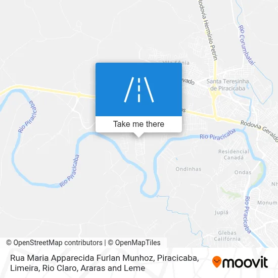 Rua Maria Apparecida Furlan Munhoz map