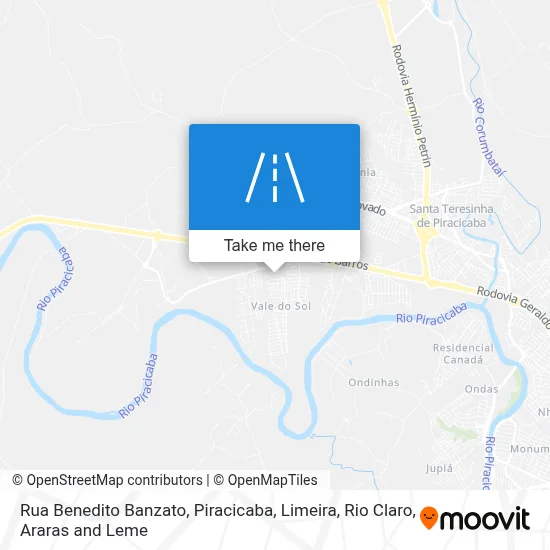 Rua Benedito Banzato map