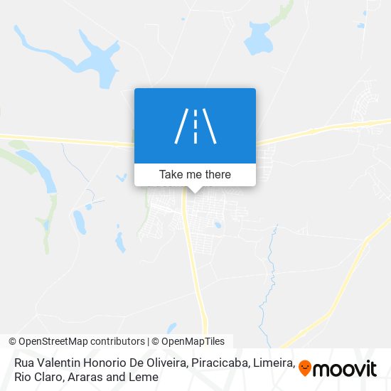 Mapa Rua Valentin Honorio De Oliveira