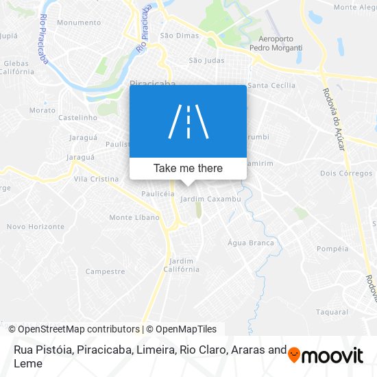 Mapa Rua Pistóia