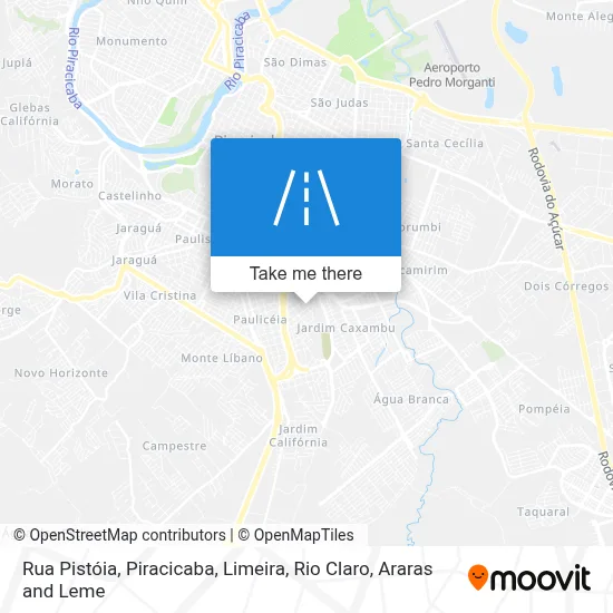Rua Pistóia map