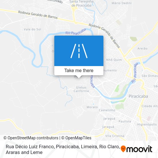 Rua Décio Luiz Franco map