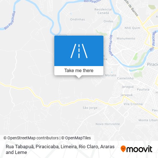 Rua Tabapuã map