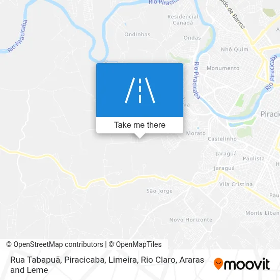 Rua Tabapuã map