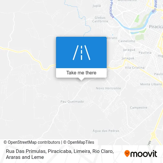 Rua Das Prímulas map