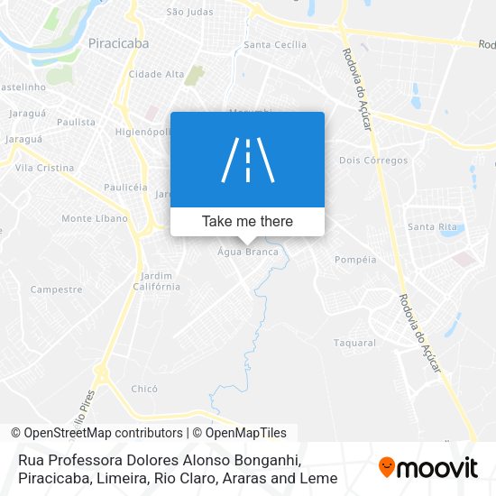 Rua Professora Dolores Alonso Bonganhi map