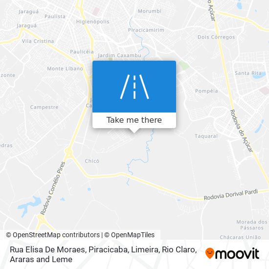 Mapa Rua Elisa De Moraes