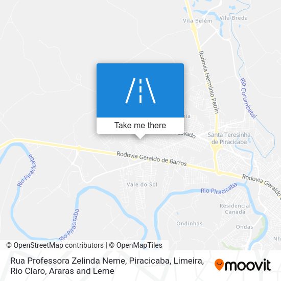 Rua Professora Zelinda Neme map