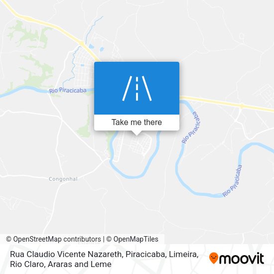 Rua Claudio Vicente Nazareth map
