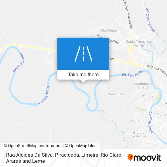 Rua Alcides Da Silva map