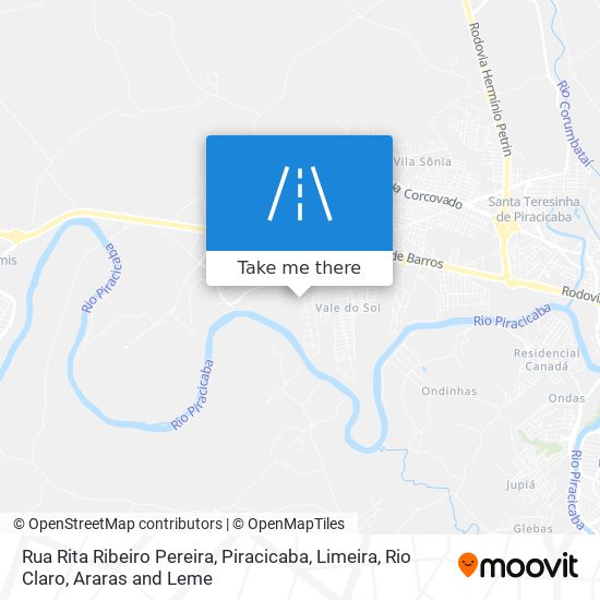 Mapa Rua Rita Ribeiro Pereira